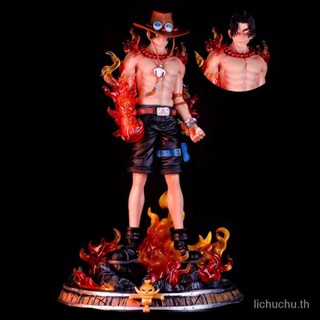 โมเดลฟิกเกอร์ One Piece GK Fantasy Ace หัวสองหัว ขนาดใหญ่ สําหรับตกแต่งบ้าน M8GM