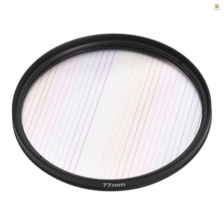 ฟิลเตอร์เลนส์กระจก 77 มม. สีรุ้ง สําหรับกล้อง DSLR