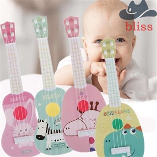 BLISS เครื่องดนตรีกีตาร์ ลายการ์ตูนสัตว์ ขนาดเล็ก ของเล่นเสริมการเรียนรู้เด็ก