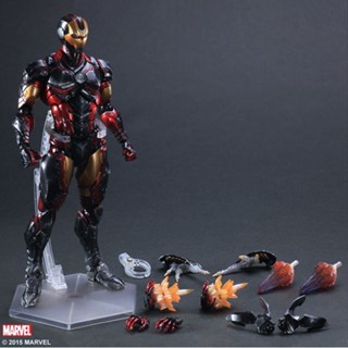 9.9 เหนื่อยมากตุ๊กตาฟิกเกอร์ PlayArts to PA to Avengers Iron Man Spider-Man Captain America Black Panther Deadpool  27cm  STC5