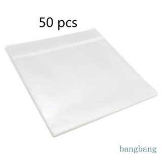 Bang ปลอกป้องกัน 12 ชิ้น สําหรับเครื่องเล่นแผ่นเสียงไวนิล LP 50 ชิ้น