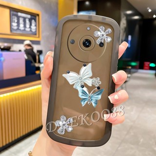 เคสโทรศัพท์มือถือ ซิลิโคนนุ่ม ใส กันกระแทก ลายผีเสื้อน่ารัก สําหรับ Realme11Pro+ Realme 11 Pro Plus Pro+ C53 NFC 4G 5G 2023