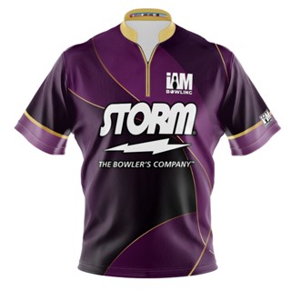 Storm DS เสื้อโปโล แขนสั้น พิมพ์ลายโบว์ลิ่ง 1513-ST 3D