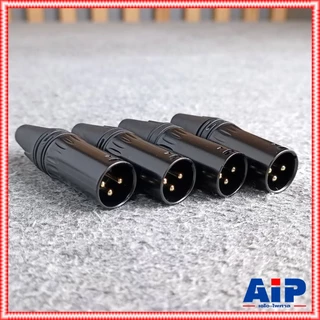 แพ็ค4ตัว TADA GYX-02BK XLR ผู้ สีดำ ปลั๊กแคนนอนตัวผู้ CANNON GYX02BK GYX 02BK เอไอ-ไพศาล