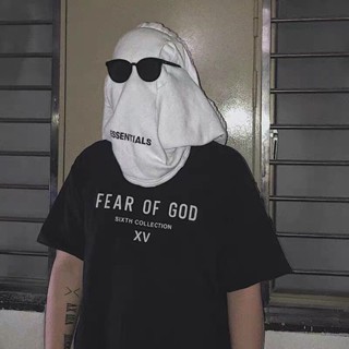 เมย์ a FOG FEAR OF GOD Season 6 Japan limied high sree ide Europe and he Unied Saes ESSENIALS เสื้อยืดแขนสั้นคู่รัก