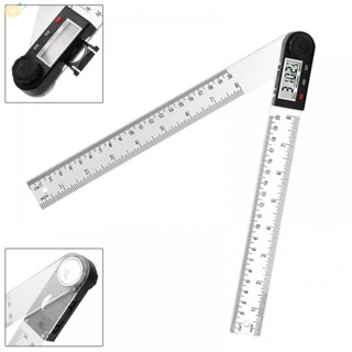 【VARSTR】Angle Ruler 0-200mm 2-in-1 Goniometer Angle Meter Measure Tool Plastic