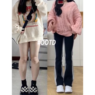  OOTD SHOP กางเกงขายาว กางเกงยีนส์ผู้หญิง ผู้หญิงแฟชั่นเกาหลี  คุณภาพสูง สบาย fashion ins A97L0M2 36Z230909