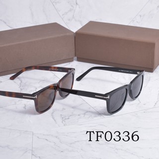 Tom FORD แว่นกันแดด TF0336 แผ่นโพลาไรซ์ แว่นกันแดด ผู้ชาย กรอบหนา แว่นตาถ่ายทอดสด