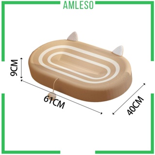 [Amleso] แผ่นขูดขีด ทรงวงรี สําหรับเฟอร์นิเจอร์แมว