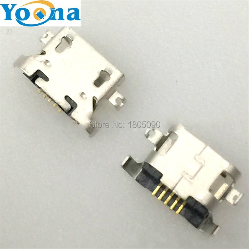 100pcs Micro USB 5pin heavy แผ่น 1.27 มม.พอร์ตชาร์จสําหรับ lenovo A850 Motorola Moto E3 G5 XT1672 G4