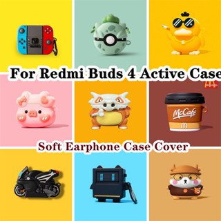 【พร้อมส่ง】เคสหูฟัง แบบนิ่ม ลายการ์ตูน สําหรับ Redmi Buds 4 Redmi Buds 4