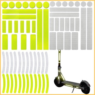สติกเกอร์สะท้อนแสง เกรดเพชร กันน้ํา สําหรับติดตกแต่งรถจักรยาน 66 ชิ้น