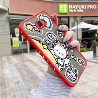 เคสโทรศัพท์มือถือแบบแข็ง ใส กันกระแทก ลายการ์ตูนอวกาศ มีลายด้านข้าง สําหรับ Samsung J5 Prime J5 2015 J5008 J5009