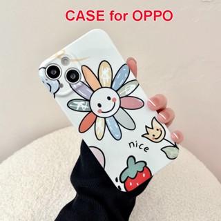 เคสโทรศัพท์มือถือแบบแข็ง ลายดอกไม้ เรียบง่าย สร้างสรรค์ สําหรับ OPPO Reno8T 5G Reno8 Pro Reno8 Reno7 Z Reno7 Pro Reno6 Pro Reno5 Reno4 Z Reno3