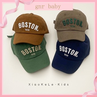 🥝GNR BABY🍊พร้อมส่ง หมวกเบสบอล ปักลายตัวอักษร แฟชั่นฤดูใบไม้ผลิ และฤดูใบไม้ร่วง สไตล์เกาหลี สําหรับเด็กผู้ชาย และเด็กผู้หญิง 2-13 ปี