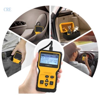 Cre เครื่องสแกนเนอร์วินิจฉัยรถยนต์ OBD หลายภาษา