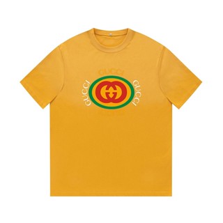 G88-เสื้อยืดแขนสั้น พิมพ์ลายไล่โทนสี สไตล์เรโทร คลาสสิก สําหรับผู้ชาย และผู้หญิง