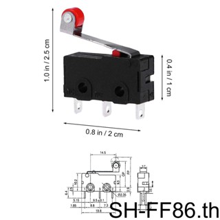 ลิมิตสวิตช์ลูกกลิ้งไมโครลิมิต CNC สําหรับเครื่องพิมพ์ 3D 20 ชิ้น