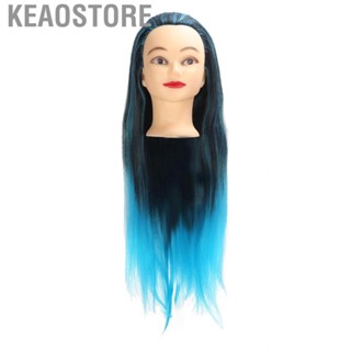 Keaostore Hair Styling Head Mannequin Vivid Design Long Hairs Braiding Practice for Salon