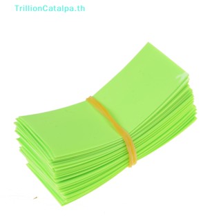 Trillioncatalpa ท่อหดความร้อน PVC 18650 100 ชิ้น