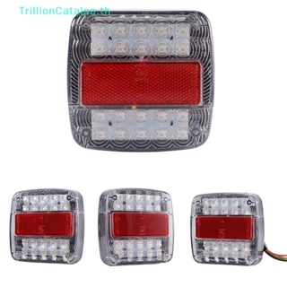 Trillioncatalpa ไฟท้าย LED 20 ดวง กันน้ํา สําหรับติดท้ายรถบรรทุก รถพ่วง 1 ชิ้น