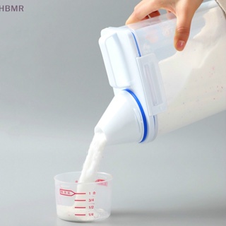 [HBMR] กล่องพลาสติก ขนาดใหญ่ แบบพกพา พร้อมถ้วยตวง ของใช้ในครัวเรือน
