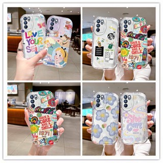 เคส oppo reno 6 5g เคสโทรศัพท์มือถือ แบบใส ลายครีม สําหรับ oppo reno 6 5g