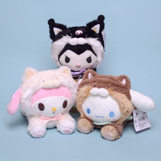 ตุ๊กตายัดนุ่น ยัดนุ่น การ์ตูนสัตว์ Kuromi My Melody Cinnamoroll น่ารัก ของเล่นสําหรับเด็ก