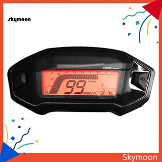 Skym* เครื่องวัดระยะทางดิจิทัล LCD แบ็คไลท์ 13000rpm สําหรับรถจักรยานยนต์