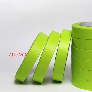 Alisond1 เทปกาว ภาพวาดสีน้ํามัน สีเขียว งานฝีมือ DIY สําหรับรถยนต์