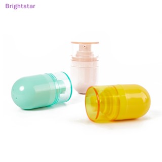 Brightstar ขวดโลชั่นเปล่า แบบพกพา เติมได้ กันรั่ว ขนาด 15 มล. สําหรับเดินทาง เครื่องสําอาง โลชั่น สูญญากาศ