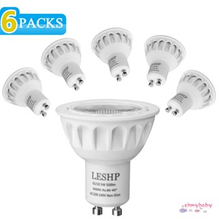 Leshp Gu10 Ac100-240V 5W ไฟสปอร์ตไลท์ Led 4000K 500Lm หรี่แสงไม่ได้ 40°มุมลําแสง