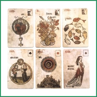 Lenormand ไพ่ทาโรต์ Spirit Fate Divination Oracle Deck ภาษาอังกฤษ สําหรับผู้เริ่มต้น ครอบครัว ฮาโลวีน