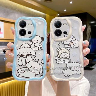 พร้อมส่ง เคสป้องกันโทรศัพท์มือถือ TPU แบบนิ่ม ลายการ์ตูนลูกสุนัข กันกระแทก สําหรับ VIVO V27e V27 V25e V25 V23 V23e Y30 Y55 Y55+ Y75 5G 4G เคส Phone Case