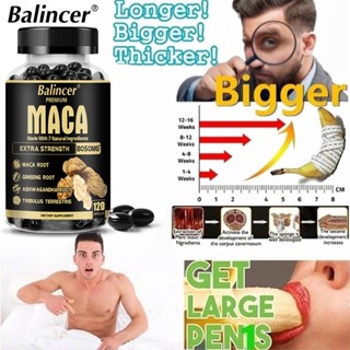 Balancer Advanced Maca Root + Ginseng Capsules Boost Energy, Performance &amp; Mood, Prolong Male Erections, Performance, Support Men Health