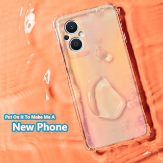 เคสโทรศัพท์เจลลี่นิ่ม แบบใส กันกระแทก ป้องกันมุม สําหรับ Oppo Reno7 Z 5G Reno7 Lite F21 Pro F21s Pro 5G CPH2343