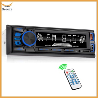 Breeze เครื่องเล่น MP3 วิทยุ FM USB AUX FM แฮนด์ฟรี พร้อมรีโมตคอนโทรลไร้สาย สําหรับรถยนต์