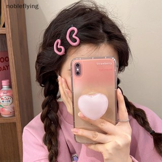 Nf กิ๊บติดผม รูปหัวใจ สีหวาน สําหรับผู้หญิง 2 ชิ้น