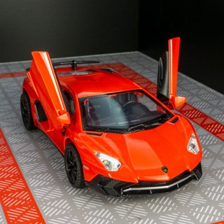 โมเดลรถยนต์โลหะ 1: 32 Lamborghini LP750 ของเล่นสําหรับเด็กผู้ชาย