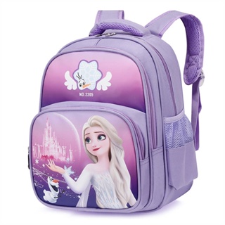 Frozen Princess Schoolbag Female One Two Grade Backpack 3-9 Years Old Kindergarten Male Spider-Man Spine Protection Childrens Bags 5 TUrN