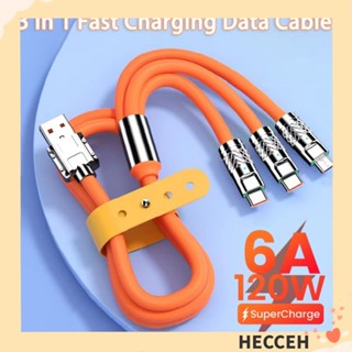 Hecceh สายชาร์จเร็ว 120W สําหรับ Huawei Micro USB 3 in 1