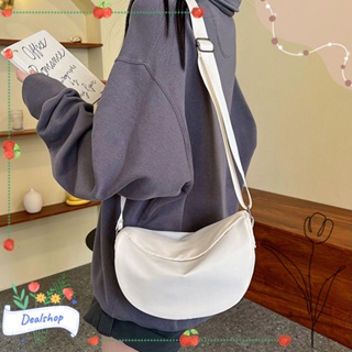 Dealshop Hobo กระเป๋าสะพายไหล่ กระเป๋าคลัทช์ ไนล่อน ขนาดเล็ก น้ําหนักเบา สีพื้น แฟชั่นสําหรับผู้หญิง