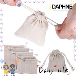 DAPHNE ถุงของขวัญปอ ผ้าลินิน สําหรับใส่อาหาร ลูกอม