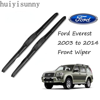 Hys ใบปัดน้ําฝน ด้านหน้า ซิลิโคน คุณภาพสูง สําหรับ Ford Everest 18+18 คู่ 2003 ถึง 2014 Model EVERST