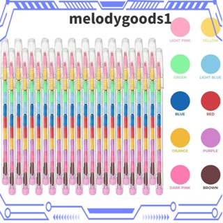 MELODYGOODS1 ดินสอสีน้ํามัน สําหรับวาดภาพระบายสี 10 ชิ้น