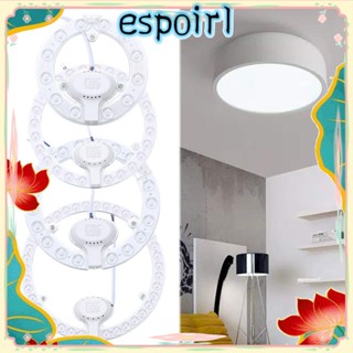 Espo โมดูลโคมไฟเพดาน LED ทรงกลม สีขาว 12W 18W 24W 36W