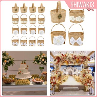 [Shiwaki3] ตะกร้าดอกไม้ สําหรับตกแต่งงานแต่งงาน วันครบรอบ 5 ชิ้น