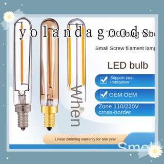 Yola หลอดไฟคริสตัล LED 1W E12 E14 2200K 2700K T20 สีขาว