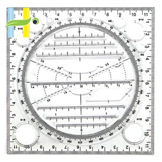 ไม้บรรทัด วงกลม อเนกประสงค์ หมุนได้ สําหรับวาดภาพ