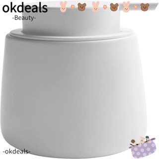 OKDEALS เครื่องจ่ายสบู่เซรามิค โลชั่น 12 ออนซ์ กดง่าย สีขาว ดํา สําหรับห้องครัว